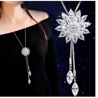 Dây Chuyền Bông Tuyết Zircon Phối Đồ Thời Trang Cao Cấp Hàn Quốc DCBONGTUYETZIRCON