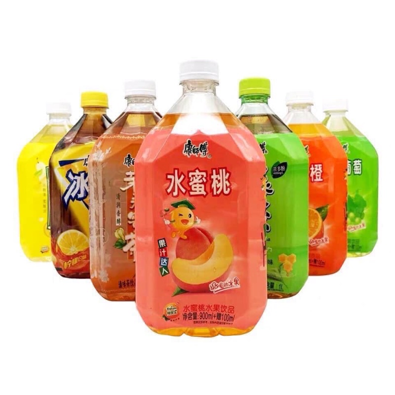 1 Chai nước ép 1000ml các vị ( nước lê , đào , nho , trà chanh , trà nhài , bưởi , đào ...)