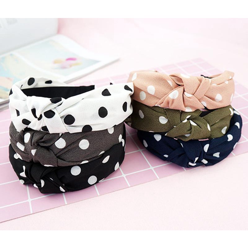 Bờm Cài Tóc Chấm Bi Siêu Sang Chảnh Store4girls