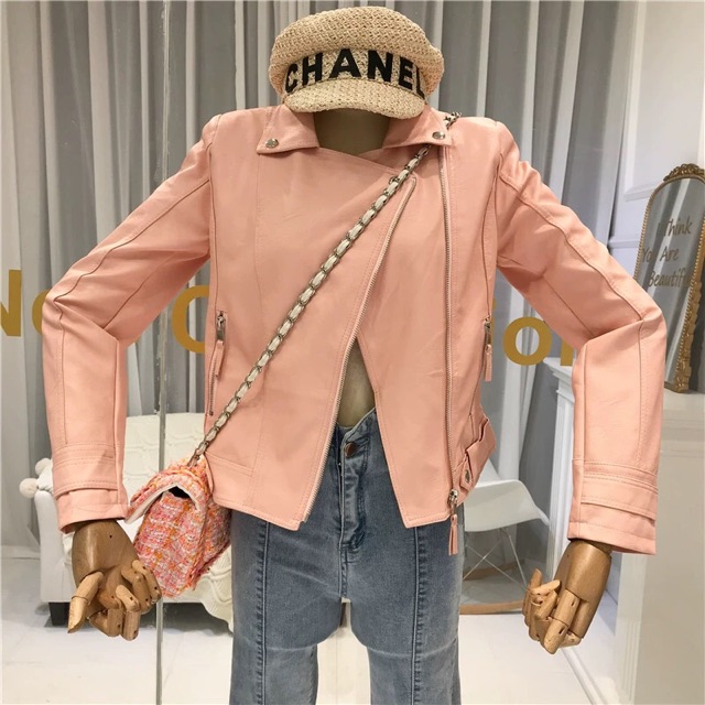 [ XẢ KHO 3 NGÀY ] Áo da nữ Quảng Châu màu hồng bền đẹp không bong tróc, có ảnh và video thật 928 HỒNG | BigBuy360 - bigbuy360.vn