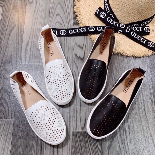 ] giày moca dập laze êm chân siêu hot