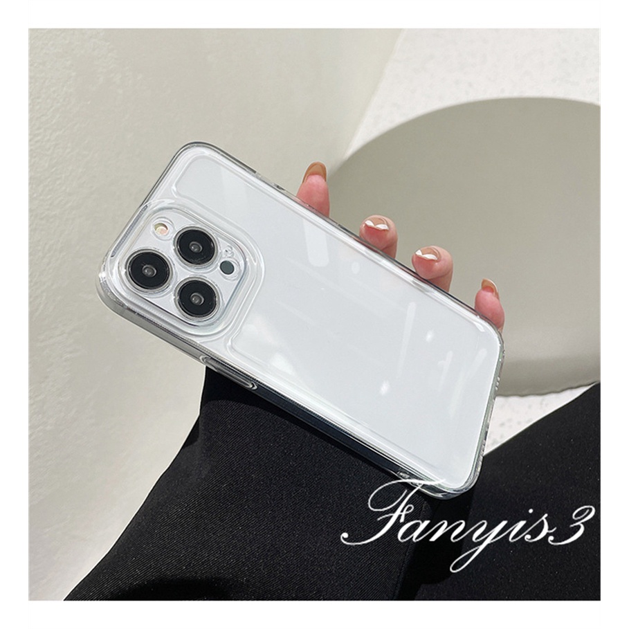 Ốp Điện Thoại TPU Mềm Trong Suốt Đơn Giản Cho iPhone 13 12 11 Pro Max XS Max XR X XS 8 7 Plus SE 2020 13 12 Mini