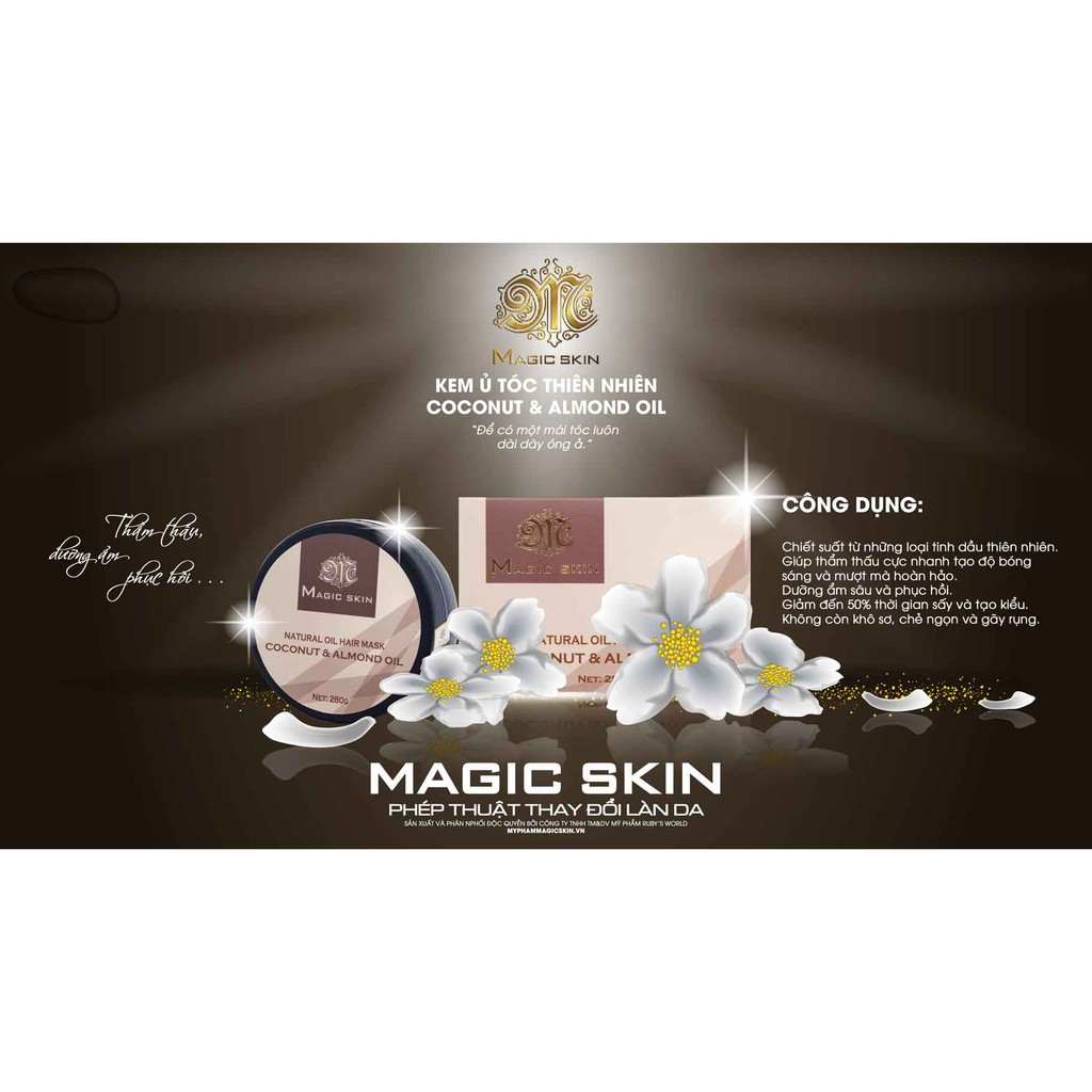 [Chuẩn Auth - sỉ] TINH CHẤT Ủ TÓC THIÊN NHIÊN MAGIC SKIN - Kích thích tóc mọc dài, giúp tóc mượt mà với mùi thơm dễ chịu | BigBuy360 - bigbuy360.vn