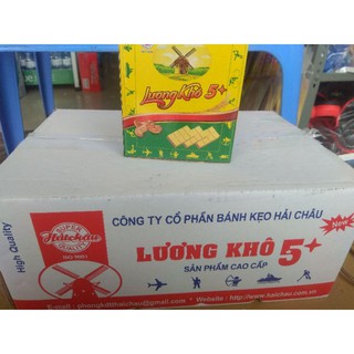 Thùng 6 hộp lương khô 5+ Hải Châu (10 cái x 6 hộp)