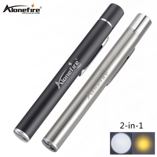 Đèn pin mini alonefire p62 ánh sáng trắng/vàng tiện dụng