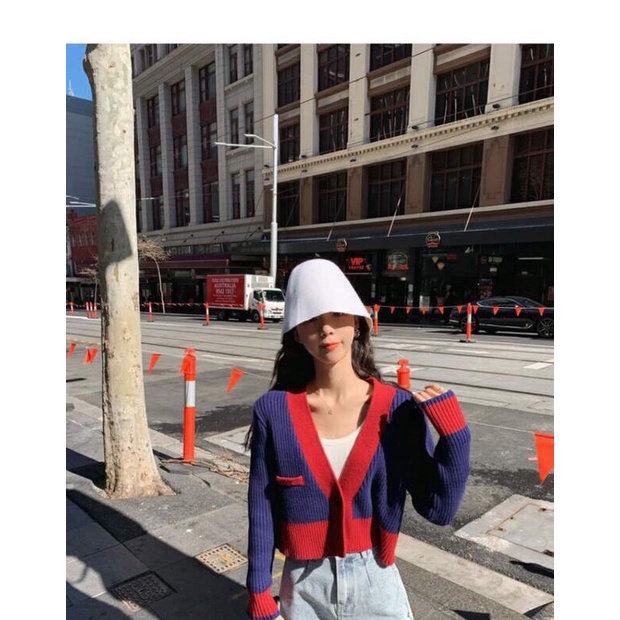 SUXI Áo khoác cardigan dệt kim mỏng dáng ôm phong cách retro thời trang mùa thu cho nữ