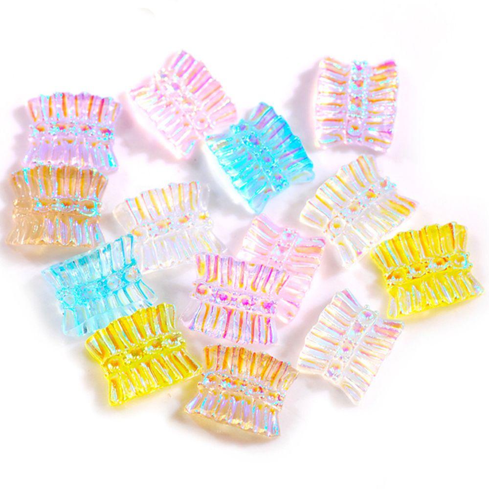 Bộ Miếng Dán Móng Tay 3D DIY Hình Hoa Bướm Cực Quang Phong Cách Nhật Bản