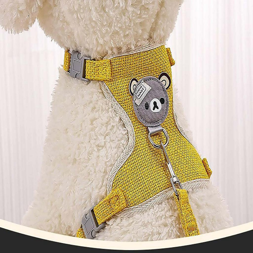 Dây Dắt Yếm Mèo Đi Dạo Đai Yếm Xích Chó Poodle Dạng Áo Ngực Cún Becgie Béc To Lớn Con Thú Cưng Chuột Hamster Show Chơi