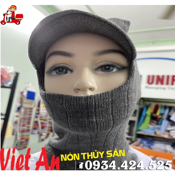 NÓN LEN KHO LẠNH XÁM ĐẬM _ HÌNH CHỤP THẬT