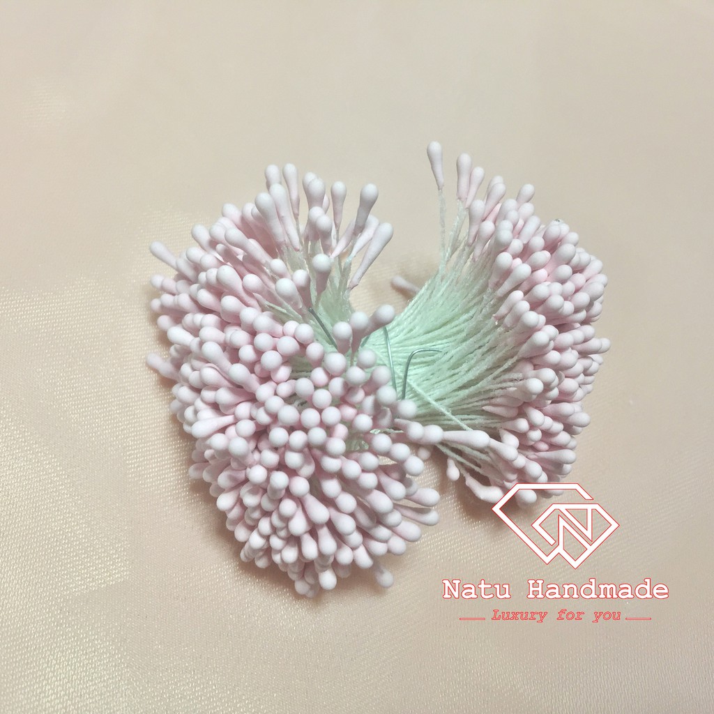 - Nguyên liệu làm hoa cài áo - hoa cài tóc -  Nhụy hoa giả Hàn Quốc làm hoa handmade - Nhụy đơn