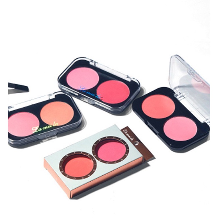 Phấn Má Hồng Lameila Hộp 2 Ô Màu