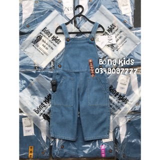 Quần Yếm Bé Gái Denim Ống Suông