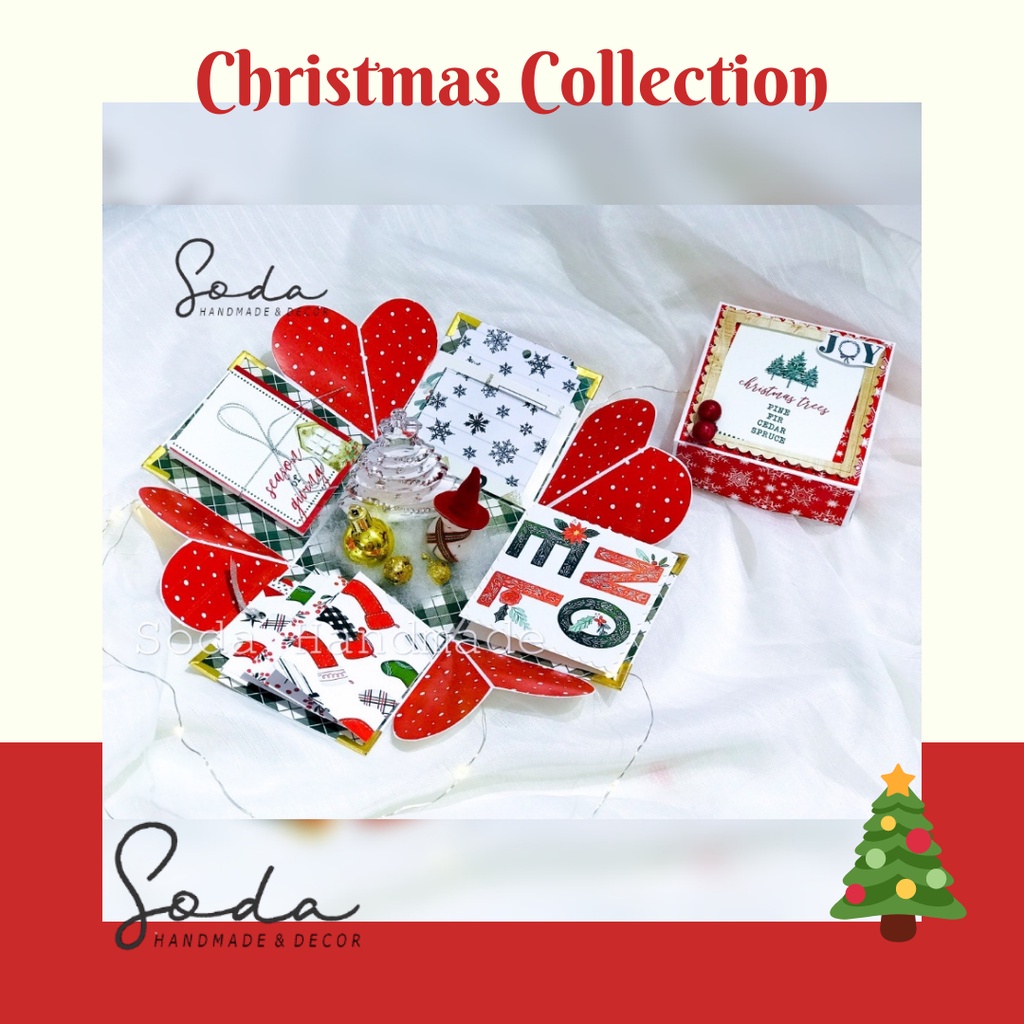 [CHRISTMAS COLLECTION] Explosion Box Chủ Đề Giáng Sinh size 10cm