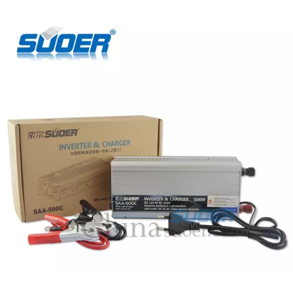 Máy kích điện 500W có sạc 10A - SAA-500C