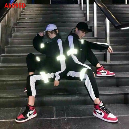 Quần Jogger Phản Quang Thời Trang Nam Nữ Đêu Mang Được MS09