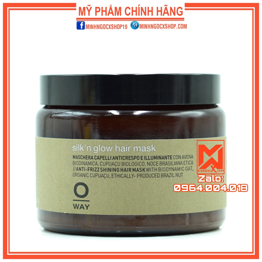 Dầu hấp siêu mượt ROLLAND OWAY OWAY SILK’N GLOW HAIR MASK 500ml chính hãng