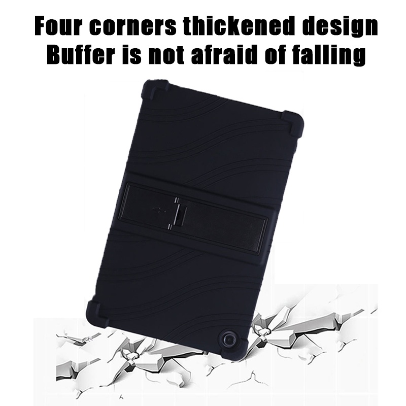 Dành Cho Xiaomi Mi Pad 4 Plus 10.1 "Thời Trang Silicon Mềm Máy Tính Bảng Đứng Mi Pad4 8.0" Bảo Vệ Dày Tấm Chống Trơn Trượt Mặt Sau Bảo Vệ