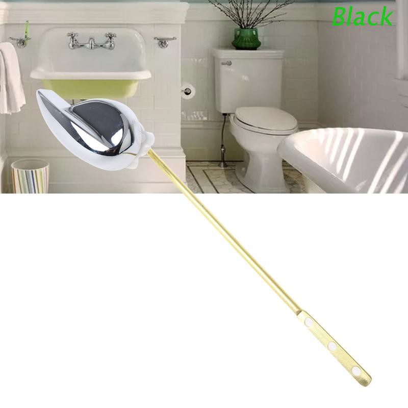 Black Front/Side Straight Rod/Side Curved Rod Old-fashioned Pedestal Pan Copper Rod Chrome Handle Bathroom Toilet Tank Parts