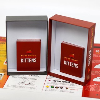 Combo Thẻ Bài mèo nổ Exploding Kittens + 4 bản mở rộng