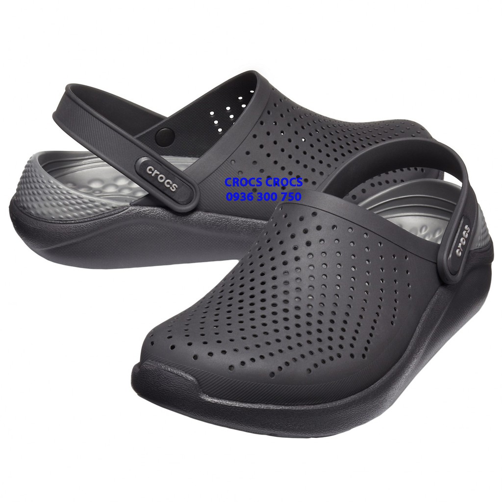 DÉP SỤC C.ROC.S. LITERIDE MÀU ĐEN CHO CẢ NAM VÀ NỮ | BigBuy360 - bigbuy360.vn
