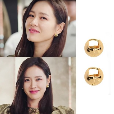 Bông Tai Bạc 35 Kiểu Mặt Trời Yizhen Hàn Quốc Xu Xu Zhihui Tương Phản Đơn Giản Thời Trang Mới 2020