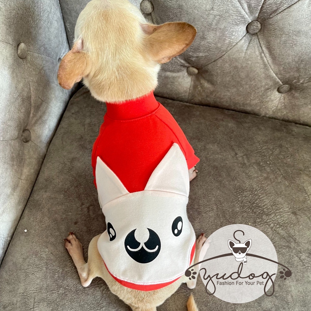 Áo thun tai gấu - áo chó mèo thú cưng yudog