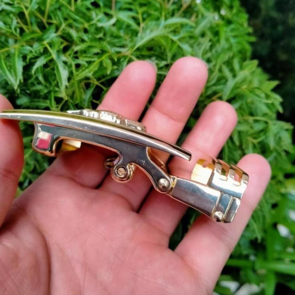 Mặt Khóa Cá Sấu Thắt Lưng Nam - Khóa Chống Gỉ Dùng Cho Thắt Lưng Da Có Rãnh Ở Giữa