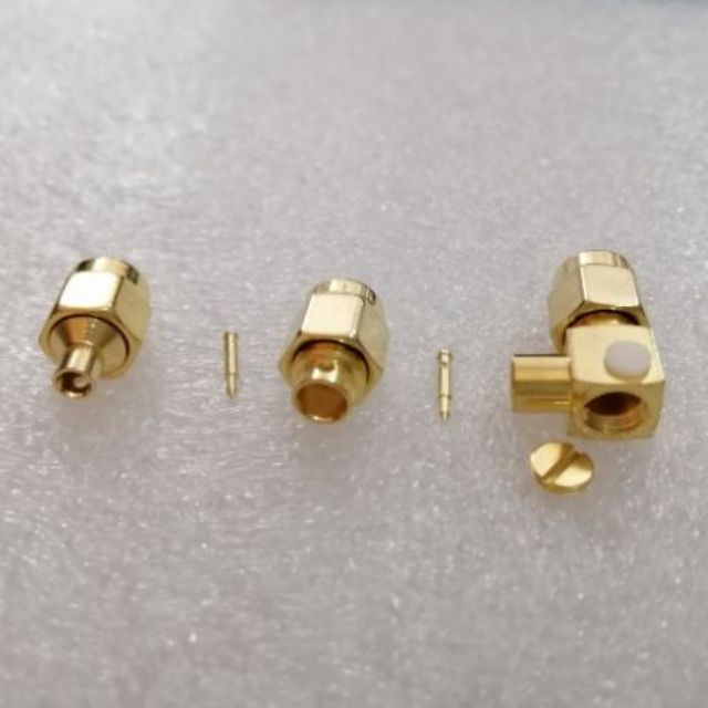 Đầu SMA male SMA female hàn cáp dẻo RG402 RG405