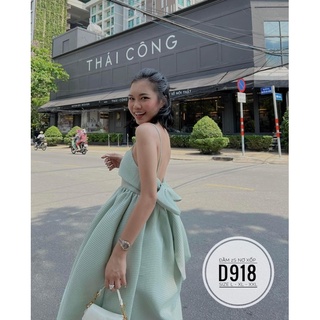 BIGSIZE Đầm 2S nơ xốp D918