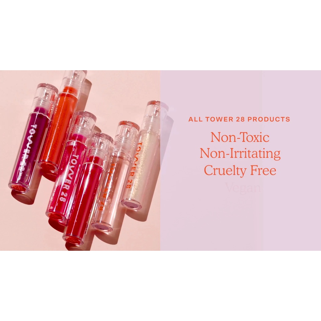 🌿💄 Son bóng dưỡng môi Tower 28 Beauty ShineOn Jelly Lip Gloss