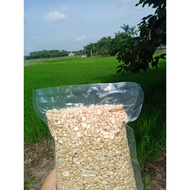 1KG HẠT ĐIỀU SỐNG VỠ VỤN DÙNG LÀM SỮA HẠT ( hàng không tẩy trắng)