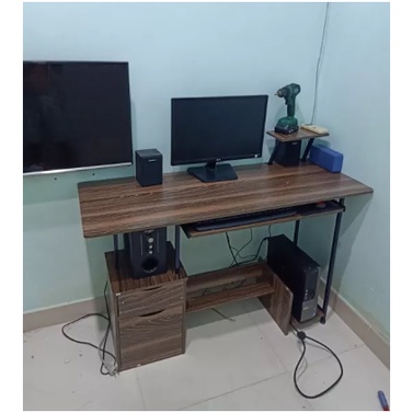 CHAIR19 Desk - Bàn làm việc Mẫu B2395 học tập (hàng tồn kho màu ngẫu nhiên) có  để chân tiện ích (D120xR45xC72c