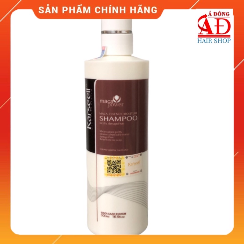 [Chính hãng] [Siêu rẻ] DẦU GỘI KARSEELL MACA SIÊU MƯỢT PHỤC HỒI TÓC HƯ TỔN Ý 500ML