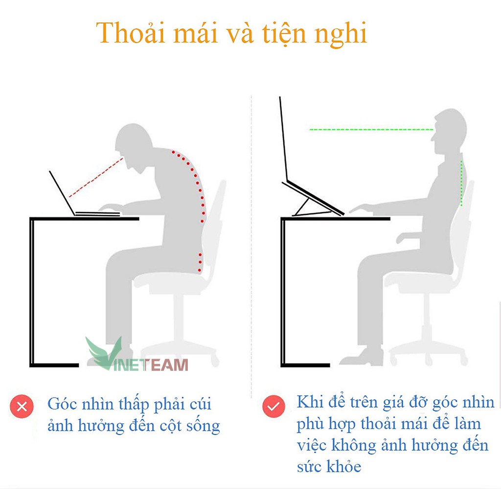 Giá đỡ Laptop có thể điều chỉnh được tiện lợi -dc4181