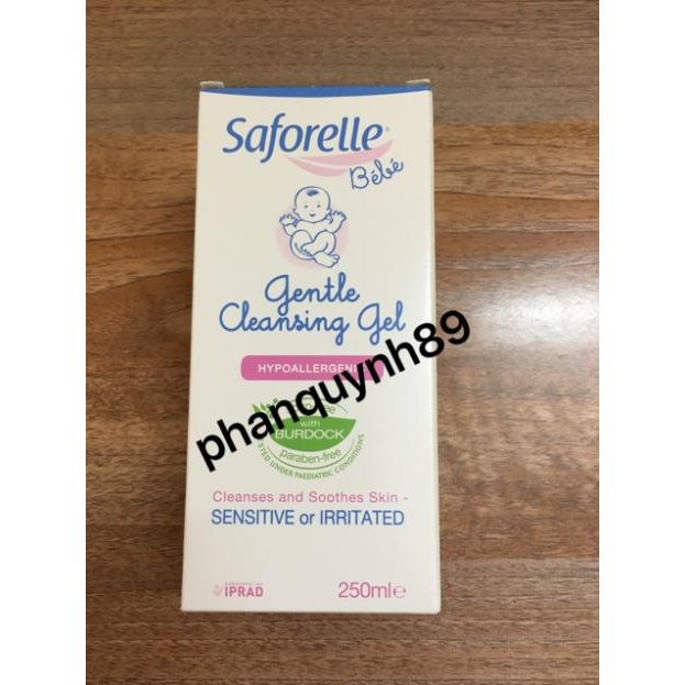 Gel tắm gội em bé Saforelle Bebe