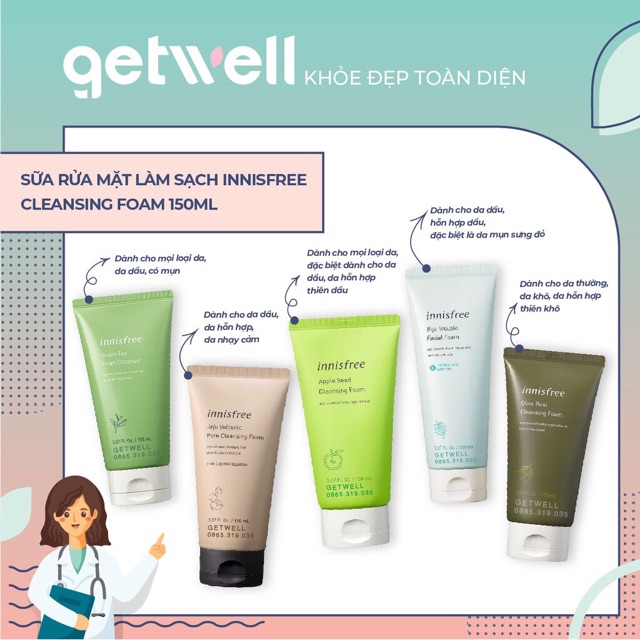 SỮA RỬA MẶT INNISFREE