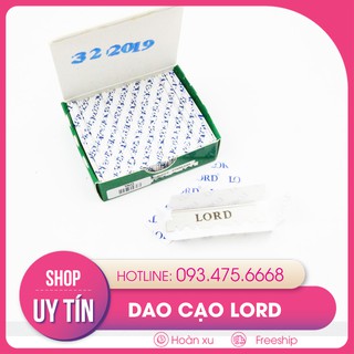 [SỈ LẺ DAO CẠO] DAO CẠO LORD PLATINUM: CẢ LƯỠI VÀ NỬA LƯỠI (BẺ SẴN) SẮC BÉN, LÀM TỪ THÉP PLATINUM CAO CẤP KHÔNG GỈ