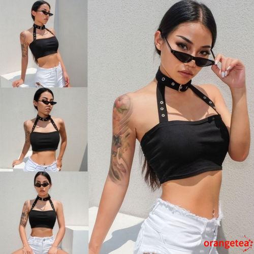 Áo croptop 2 dây cổ chữ V gợi cảm cho nữ