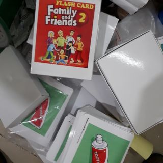 Thẻ Flashcard family and friends starter, 1,2 khổ A5 2 mặt