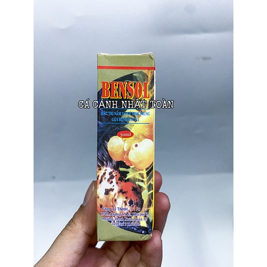 BENSOL TRỊ NẤM KÝ SINH TRÙNG CHO CÁ CẢNH 30ML ARICARE