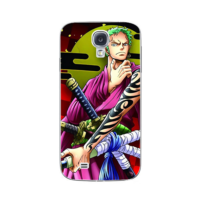 Fashion One Piece Cartoon Case For Samsung Galaxy S4 I9500 I9505 S 4 Mini i9190 S4 Active i9295 Cover Luffy Roronoa Zoro Soft Shell