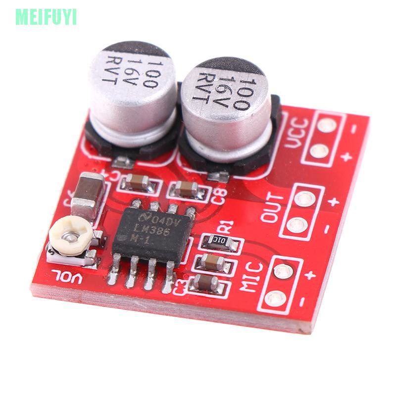 Bảng Mạch Khuếch Đại Âm Thanh Micro DC 5v-12v Lm386 200 Lần Tiện Dụng