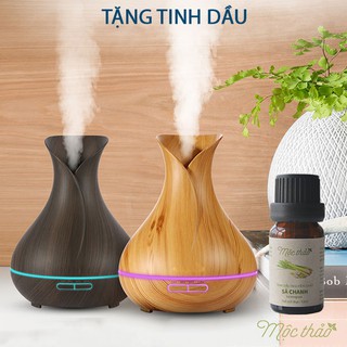 [Tặng tinh dầu] Máy xông tinh dầu, khuếch tán tinh dầu TULIP