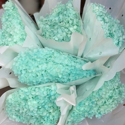 Hoa khô Cẩm Tú Cầu nhiều màu sắc, bông to nhiều hoa trang trí decor, phụ kiện chụp ảnh