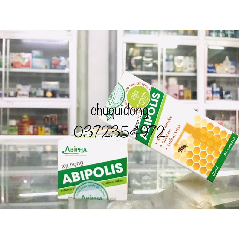 XỊT HỌNG KEO ONG ABIPOLIS Sát khuẩn cổ họng giảm ho giảm đau họng | Thế Giới Skin Care