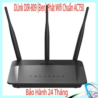 Bộ Phát Wifi Chuẩn AC750 DLink DIR-809 (Đen) - Bảo Hành 24 Tháng ( SIÊU RẺ )