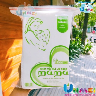 Khăn vải khô đa năng mama 320gr - vải dập nổi 3d - không mùi - kháng khuẩn-khăn khô-mẹ và bé unmei