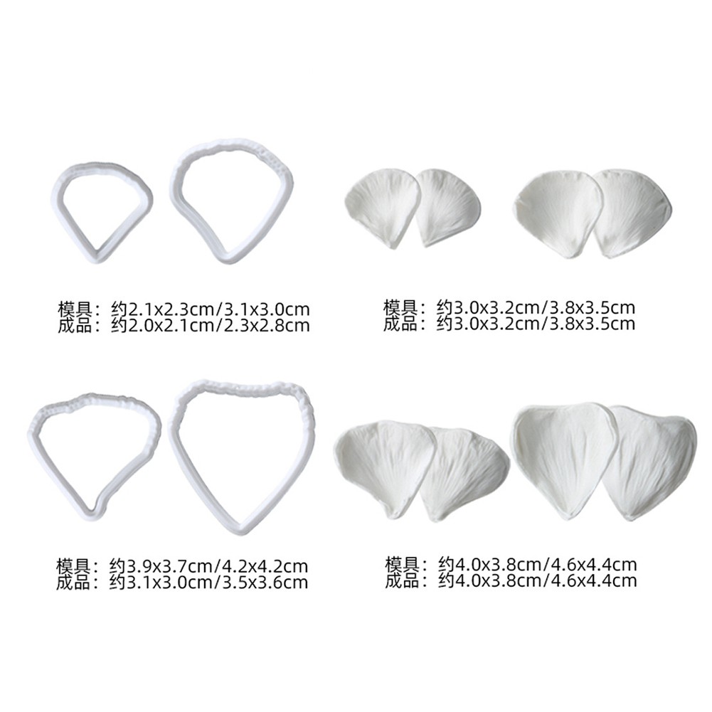 Kalaien Khuôn silicone Làm Bánh Hình Hoa Mẫu Đơn / Bướm / Hoa Mẫu Đơn Xinh Xắn