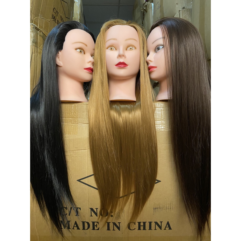 Đầu manocanh tóc nữ