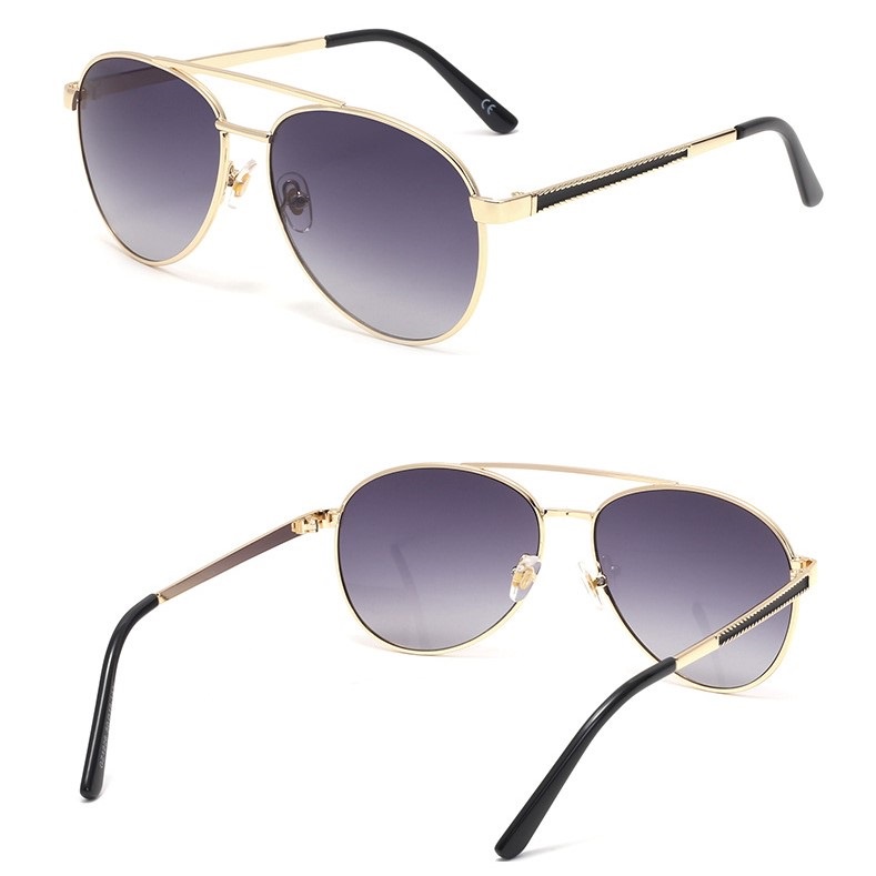 (Tặng hộp + Khăn lau) Kính râm nam cao cấp phong cách Âu Mỹ chống tia UV400 - KM67